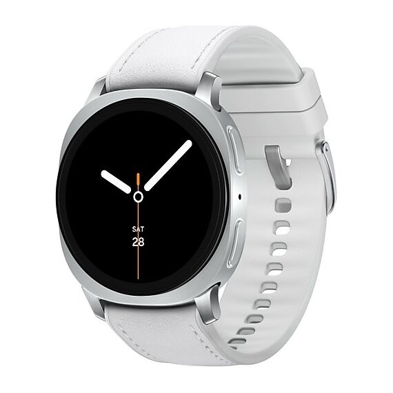Galaxy Watch8 | 40 мм | 4G LTE | Silver | Hybrid/White | S/M/L, Размер ремешка : S/M/L, Тип ремешка : Hybrid, Размер корпуса : 40 мм, Подключение часов : Bluetooth / Wi-Fi + 4G LTE, Цвет ремешка: White, Цвет: Silver